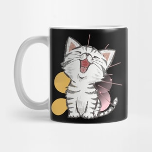 Cat yawning Mug
